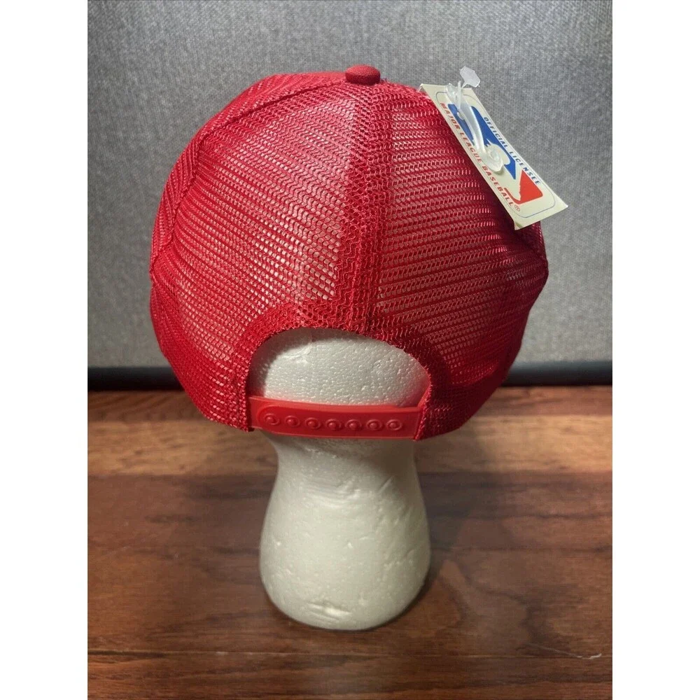 Vintage St Louis Cardinals Mesh Trucker Snapback Hat Deadstock NOS MLB 80's